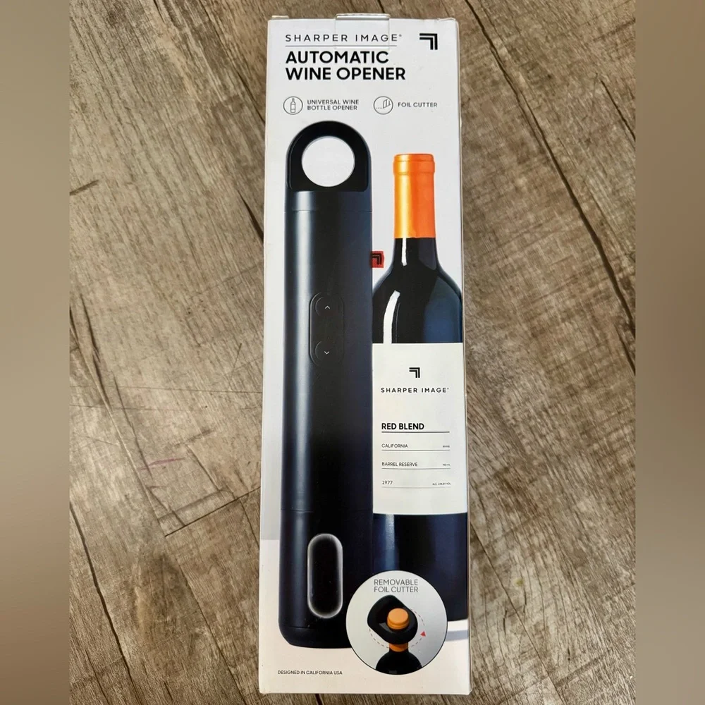 Sharpen Image Automatic Electric Wine Opener‎ w/ Foil Cutter – NWT
